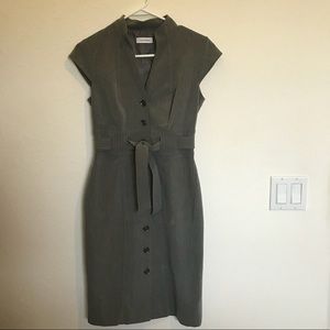 Calvin Klein button down pencil dress